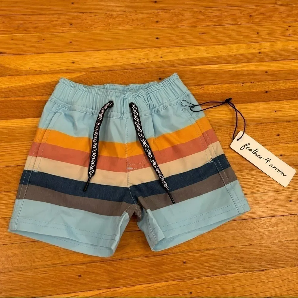 Feather 4 Arrow Aloha Nights Boardshorts Baby Swim Trunks NWT